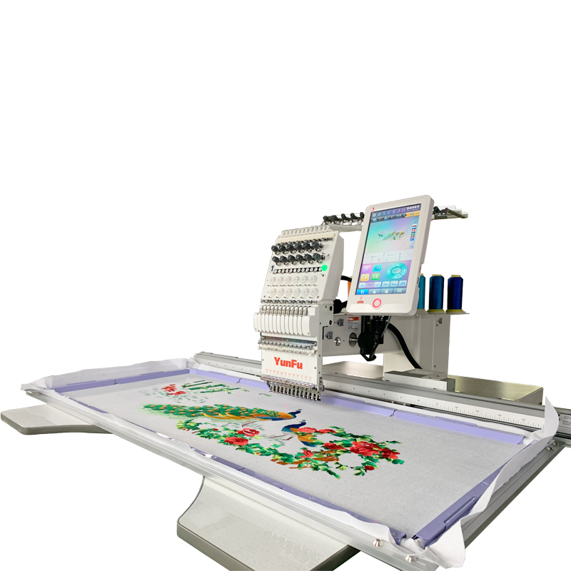 Embroidery Hat Machine - 雲浮刺繍機価格 シングルヘッド12/15針刺繍機 大型刺繍範囲 帽子・衣類・平面刺繍用