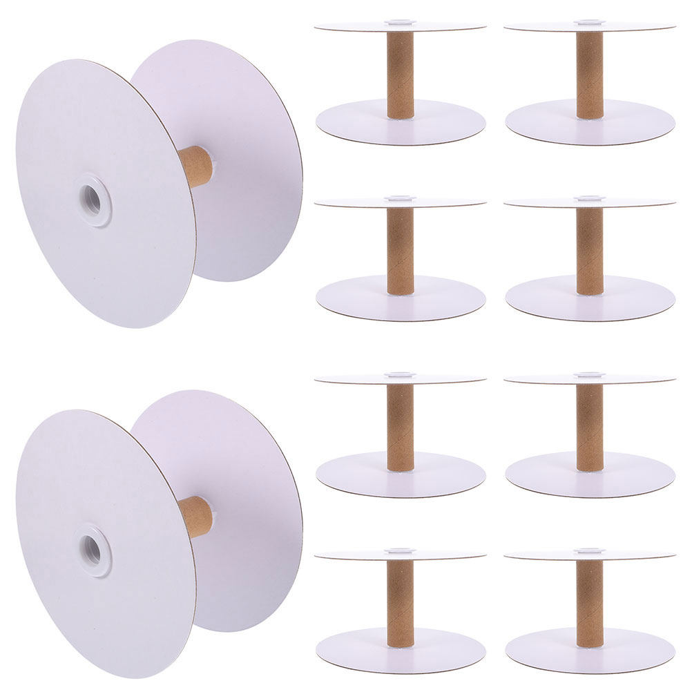 Embroidery Threads - 12個入り紙製スプールワイヤー収納スプール、取り外し可能な糸ボビン、編み物、織物、刺繍、縫製用糸ホルダー、スプールラック