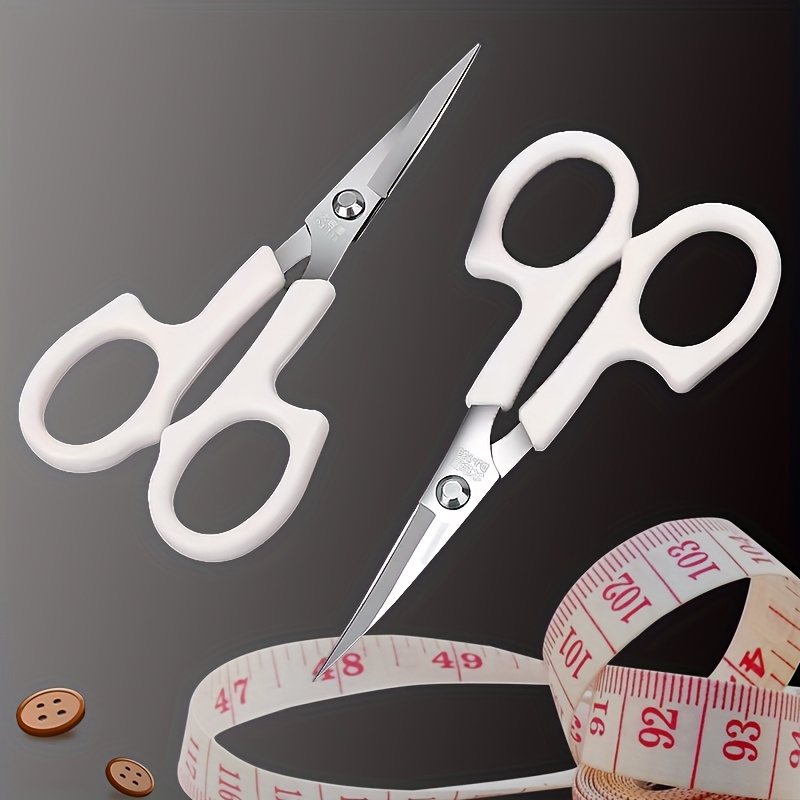 Embroidery Scissors Small - 1個/2個入り精密クラフトはさみ - 小さな鋭利な裁縫＆刺繍用はさみ、家庭、オフィス、DIY用の携帯用手持ちはさみ