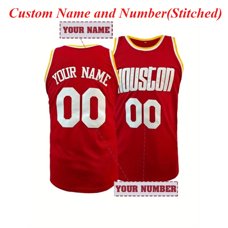Embroidery Names - カスタマイズされた名前と番号バスケットボールジャージ、通気性のあるノースリーブ刺繍スウェットシャツトレーニング競技DIYスポーツトップス