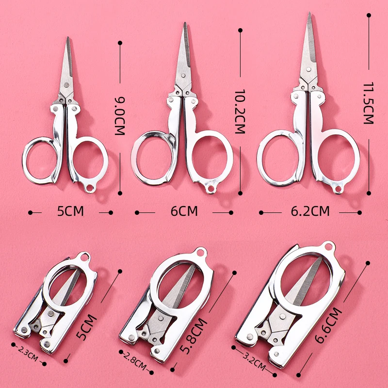 Embroidery Scissors Small - 刺繍はさみ糸テーラーはさみ鋭い刃緊急ミニ折りたたみ折りたたみはさみポケット旅行小さな工芸品旅行