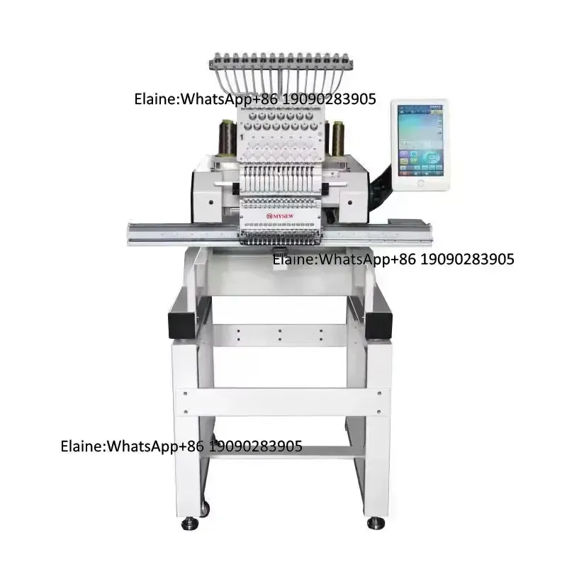 Embroidery Hat Machine - MYSEW MBC1201 自動産業用単頭15針高速コンピュータ制御プロ仕様服帽子刺繍機