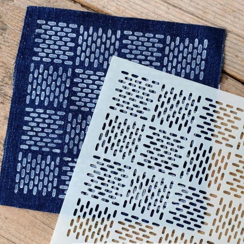 Embroidery Diy - 9/32 個刺し子刺繍テンプレート DIY 幾何学模様パッチワークステンシル再利用可能な PET ステンシル手作り刺繍手芸ツール