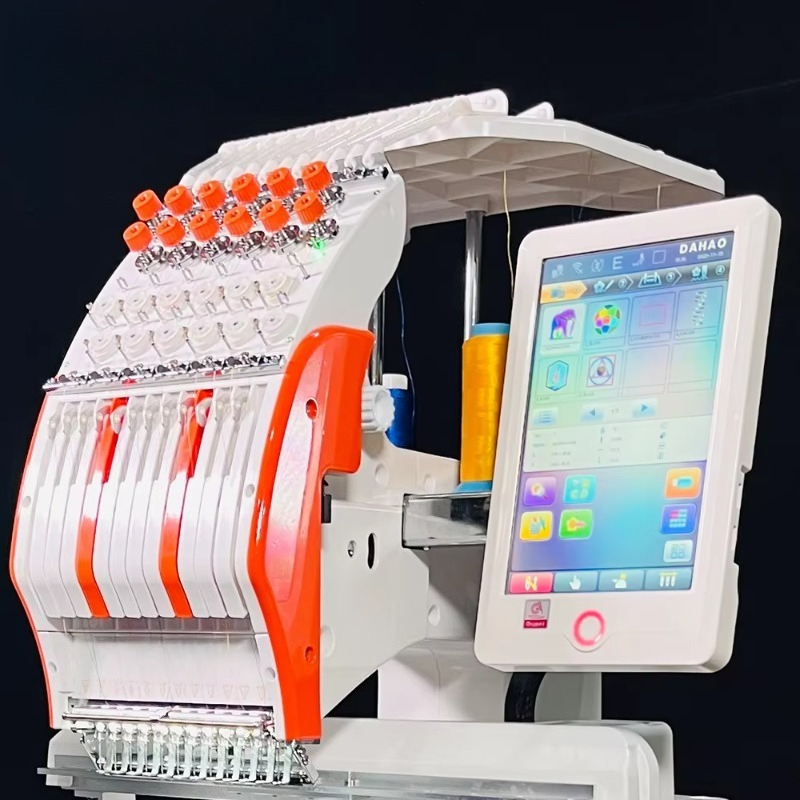 Embroidery Hat Machine - 高速コンピュータ刺繍機 1ヘッド刺繍ミシン マルチヘッド刺繍機械