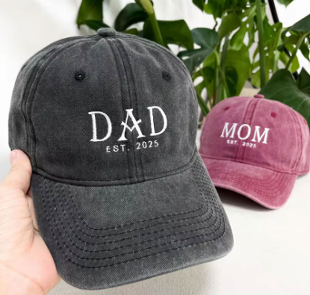 Embroidery Logo - パーソナライズされた文字刺繍野球帽父の日ギフトユニークなロゴ 2025 夏男性女性綿調節可能なカジュアル帽子