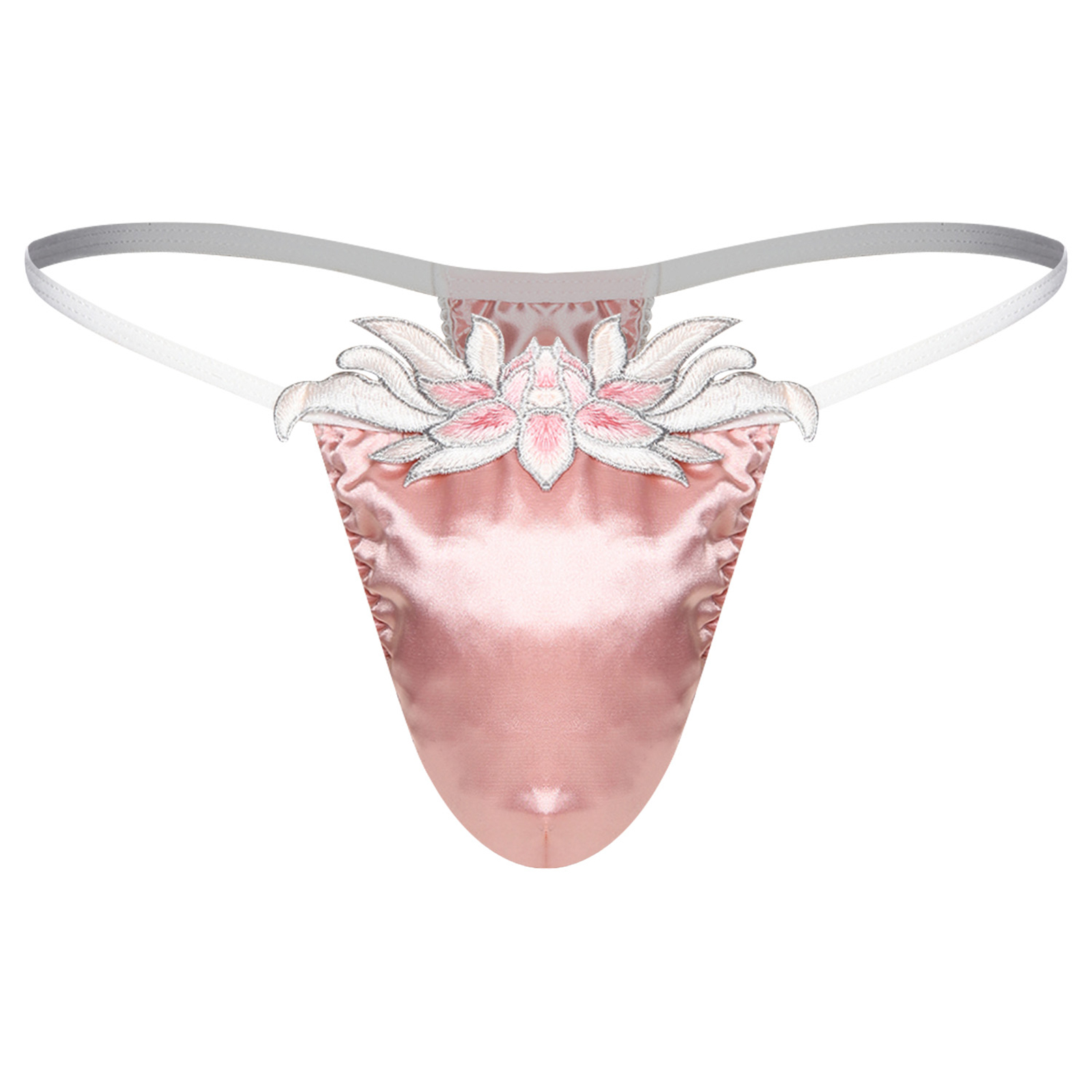 シシーTバックソング下着 メンズ ローライズ 花柄刺繍パッチ - Embroidery Underwear のレビューと価格