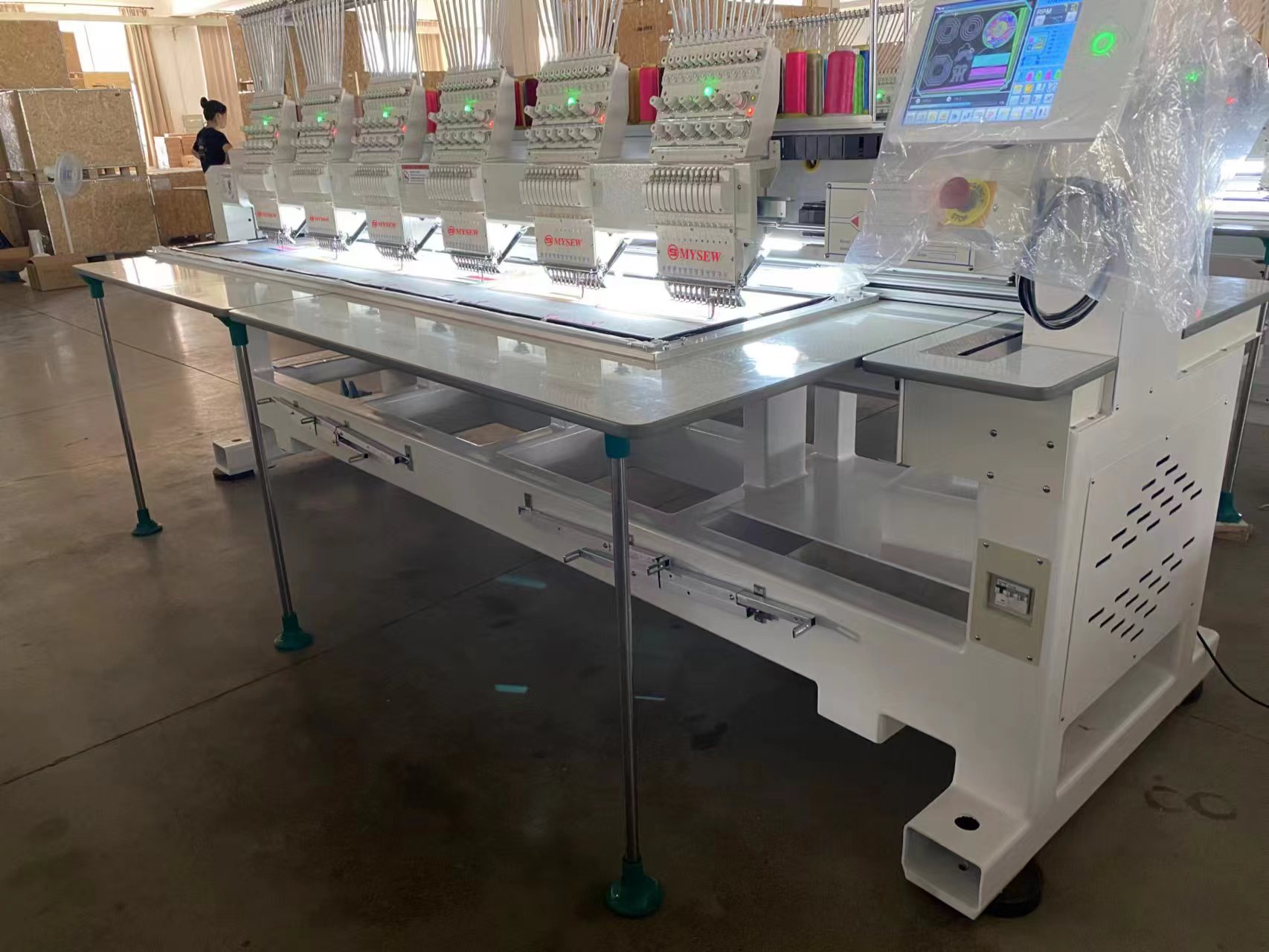 MFGS 1506 15 s 6ヘッド自動工業用帽子Tシャツ - Embroidery Hat Machine のレビューと価格
