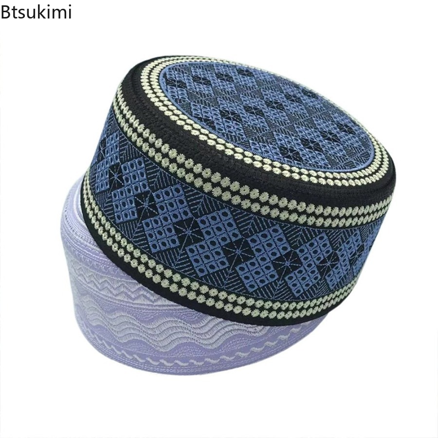 ヴィンテージ刺繍入りヒジャブ男性用礼拝帽インドターバン帽子大 - Embroidery Hat Machine のレビューと価格