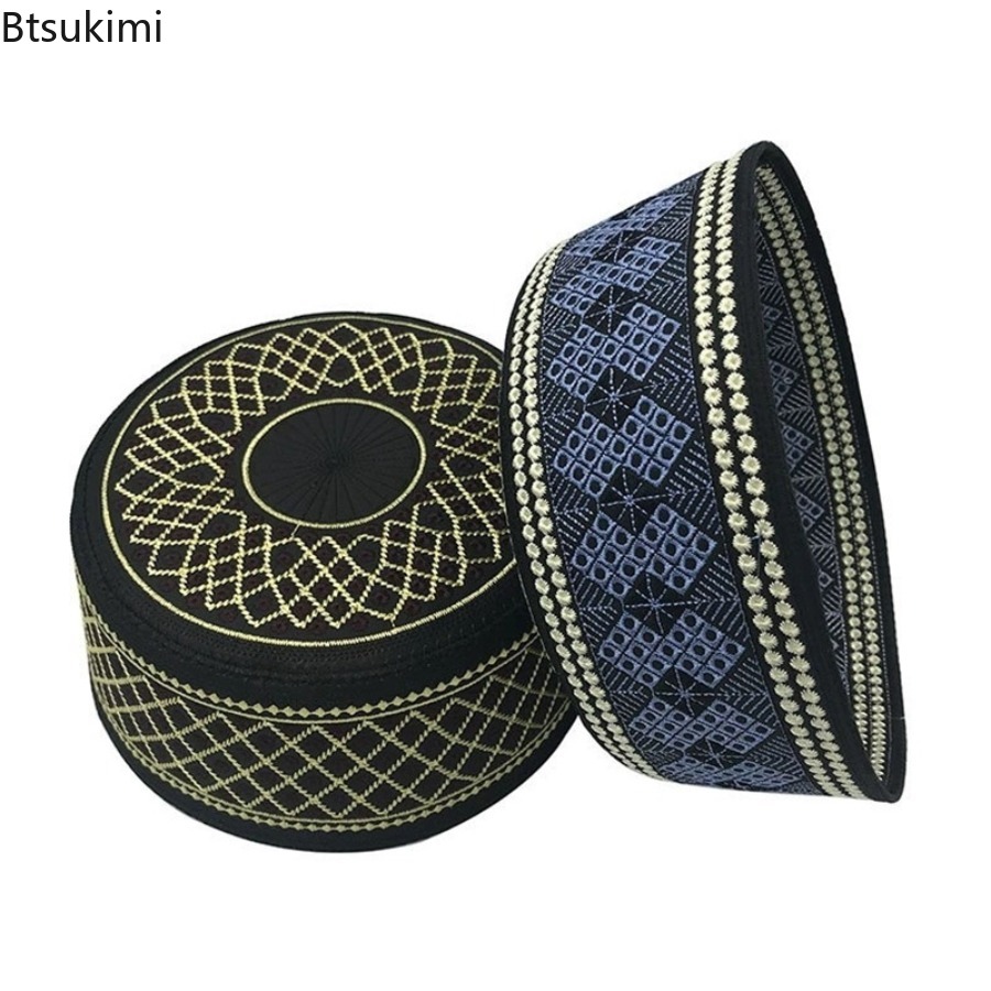 ヴィンテージ刺繍入りヒジャブ男性用礼拝帽インドターバン帽子大 - Embroidery Hat Machine のレビューと価格