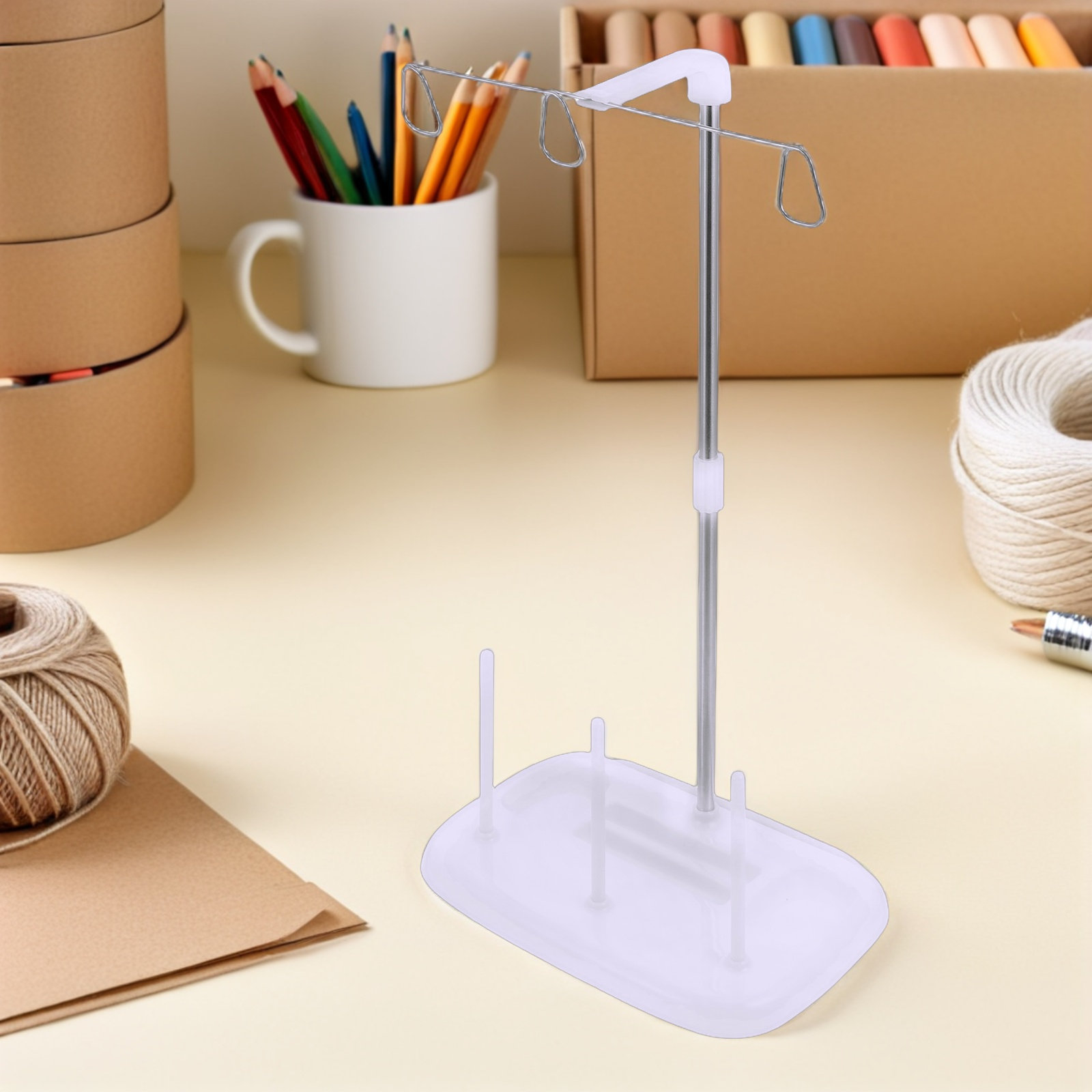 2個入りコーン糸ホルダースタンド 安定したサポート付き ミシ - Embroidery Diy のレビューと価格