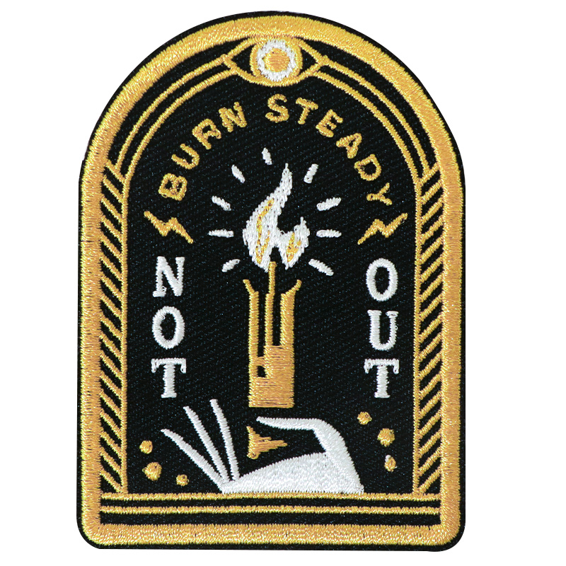 1枚入り 刺繍ワッペン「Burn Steady Not Ou - Embroidery Hat Machine のレビューと価格