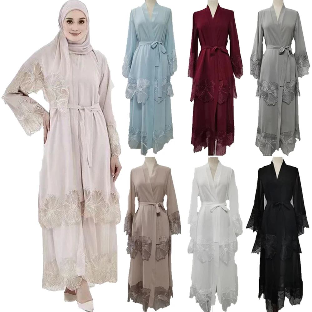 イスラム教徒女性用刺繍マキシドレス、イード・ラマダン着物カー - Embroidery Kaftan のレビューと価格