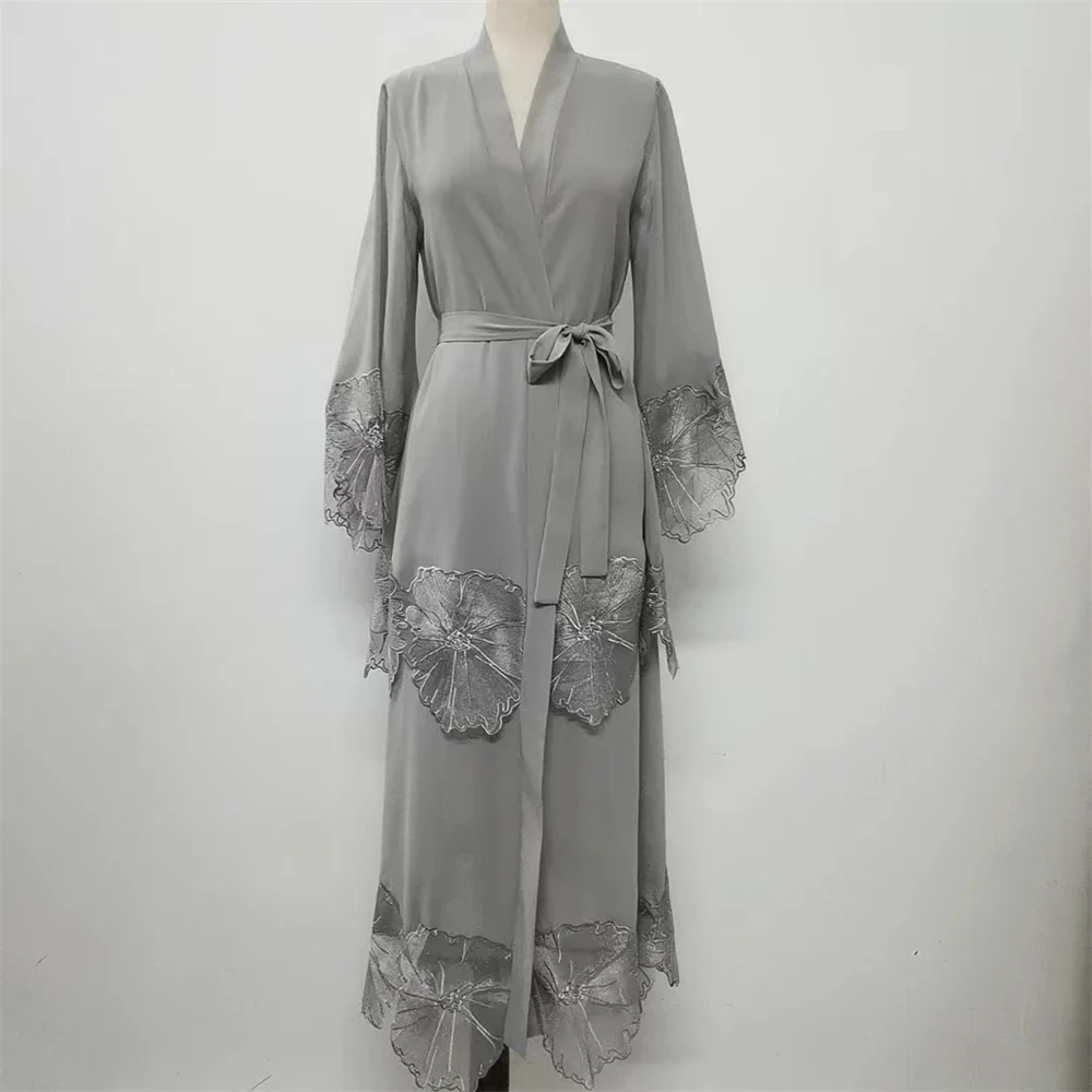 イスラム教徒女性用刺繍マキシドレス、イード・ラマダン着物カー - Embroidery Kaftan のレビューと価格