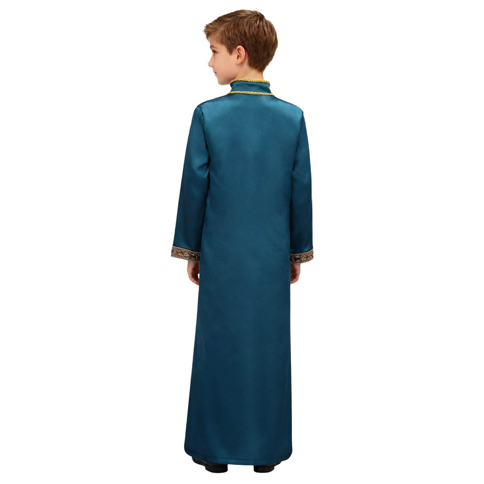 男の子用金刺繍マキシムスリムトーブカフタンアラブガウンイスラ - Embroidery Kaftan のレビューと価格