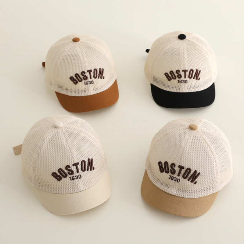文字刺繍入りベビーベースボールキャップ 夏用メッシュ通気性幼 - Embroidery Hat Machine のレビューと価格