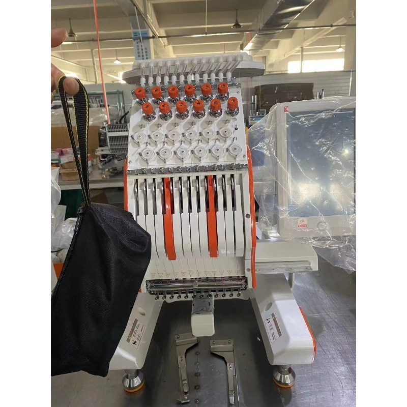 高速コンピュータ刺繍機 1ヘッド刺繍ミシン マルチヘッド刺繍 - Embroidery Hat Machine のレビューと価格
