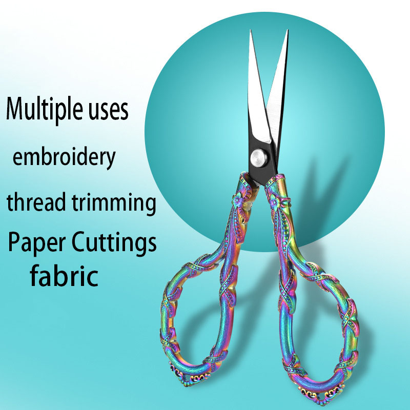 新しいつるヴィンテージはさみテーラー縫製はさみクラフト刺繍は - Embroidery Scissors Small のレビューと価格