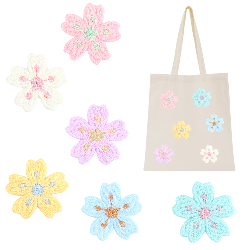 20 ピース/ロットカラフルな 2.4 センチメートル刺繍花 - Embroidery Diy のレビューと価格