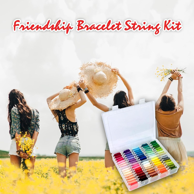 100%コットン刺繍糸キット、収納ケース付き、クロスステッチ - Embroidery Diy のレビューと価格