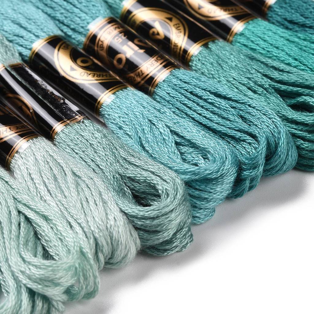 1セット8かせ0.5mm 6プライポリエステル刺繍糸クロスス - Embroidery Threads のレビューと価格